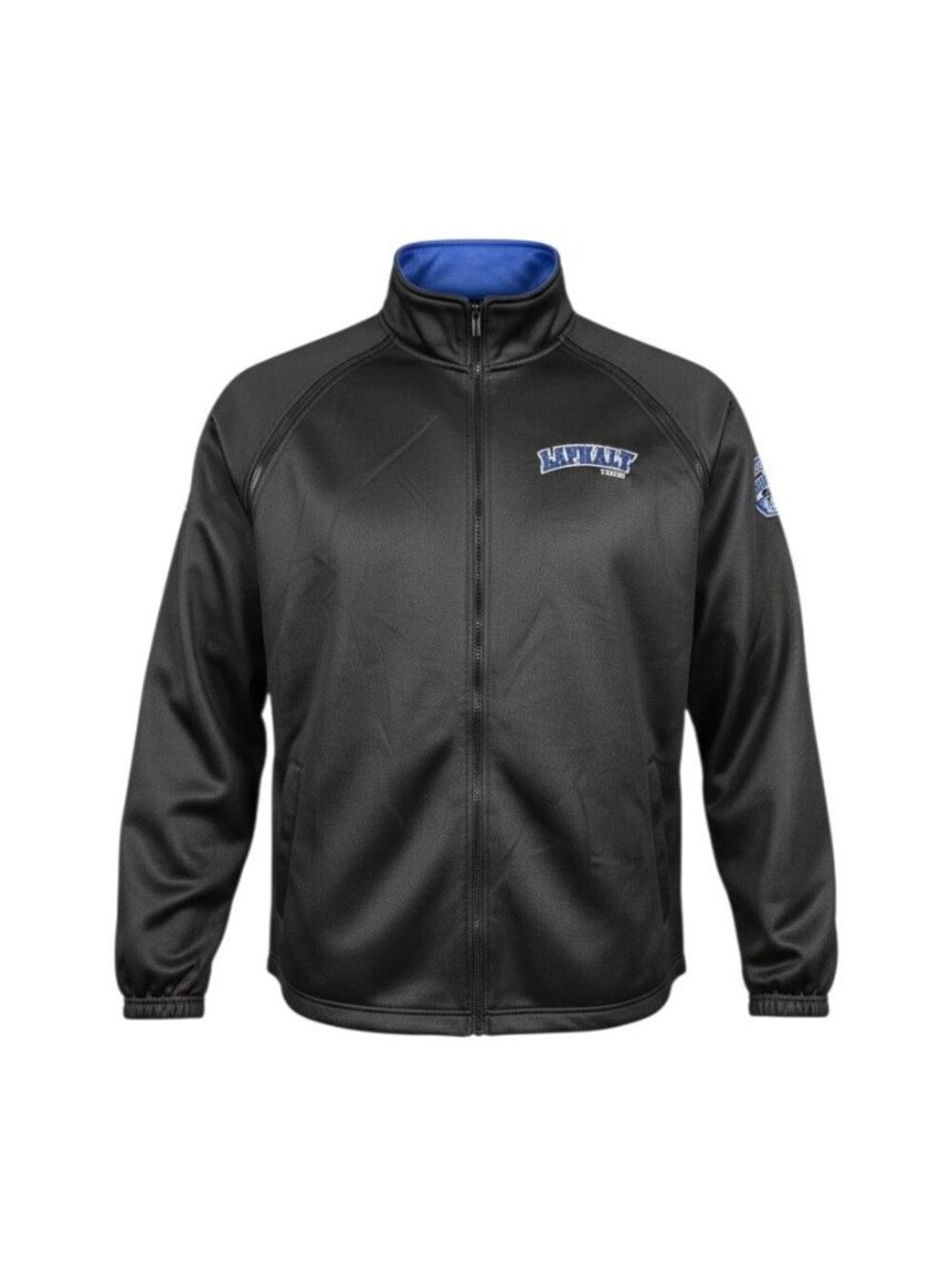 Asphalt Legend Mens Black & Blue Full-Zip Jacket 3XL Embroidered Logos NWT